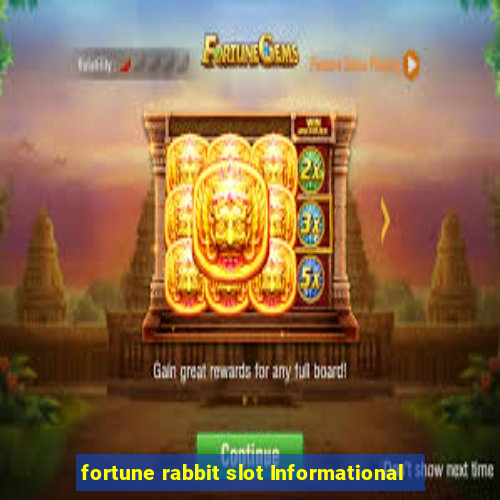 fortune rabbit slot Informational