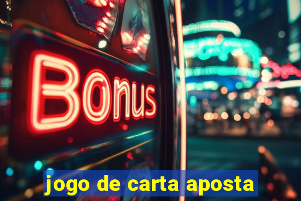 jogo de carta aposta