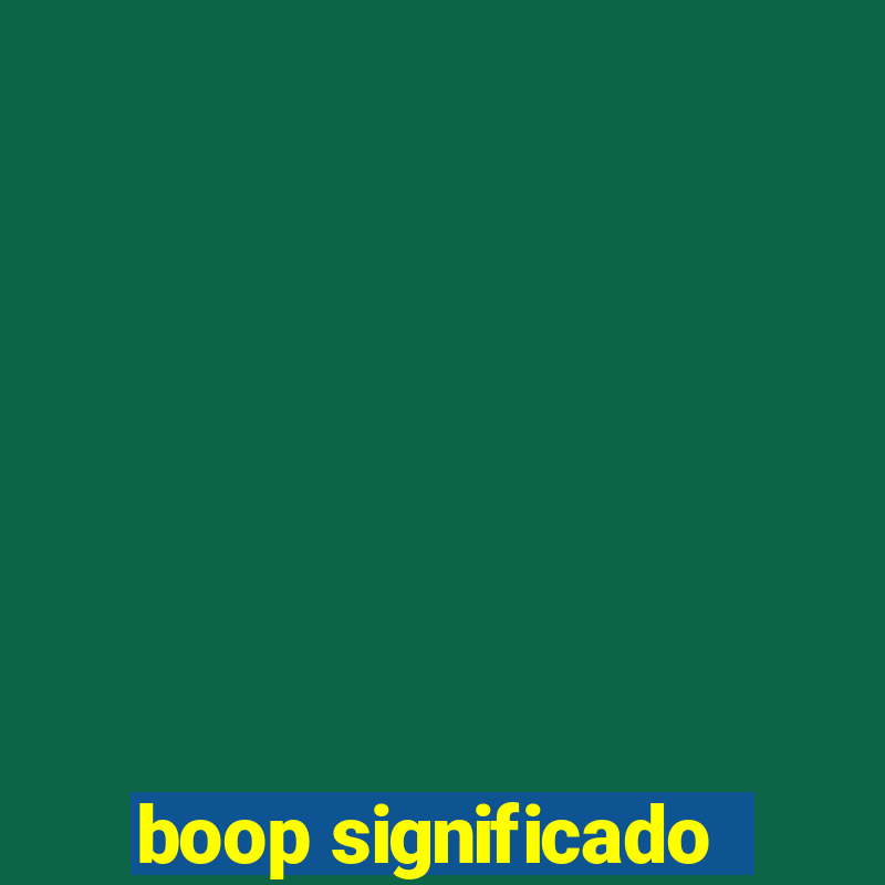 boop significado