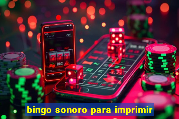 bingo sonoro para imprimir