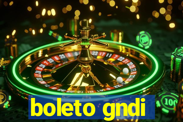 boleto gndi