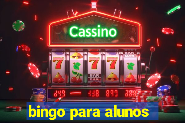 bingo para alunos