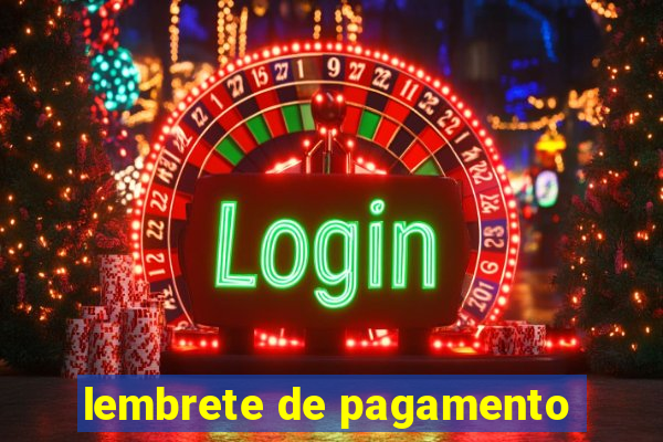 lembrete de pagamento