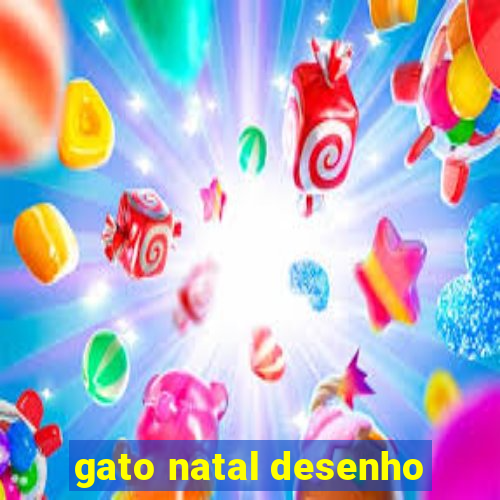 gato natal desenho