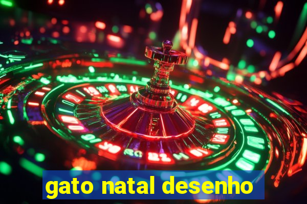 gato natal desenho