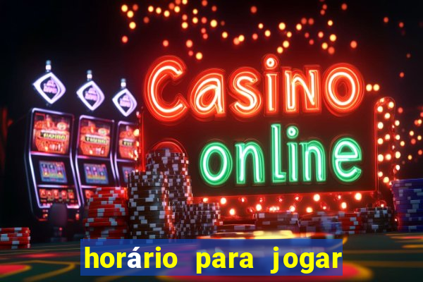 horário para jogar fortune rabbit