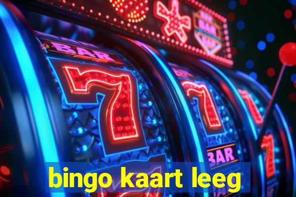 bingo kaart leeg