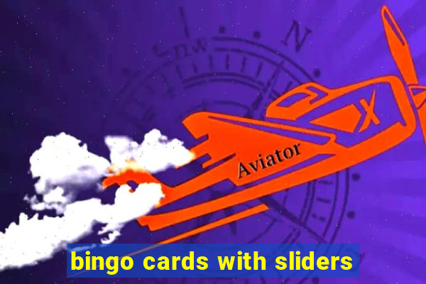 bingo cards with sliders