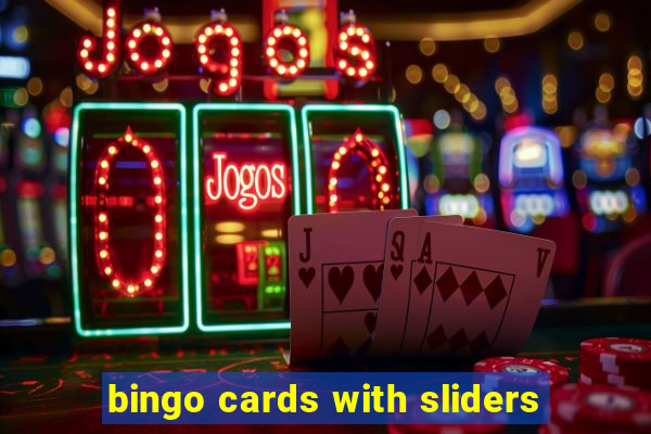 bingo cards with sliders