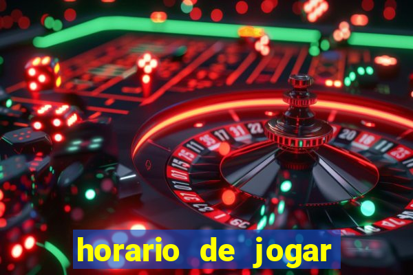 horario de jogar fortune tiger