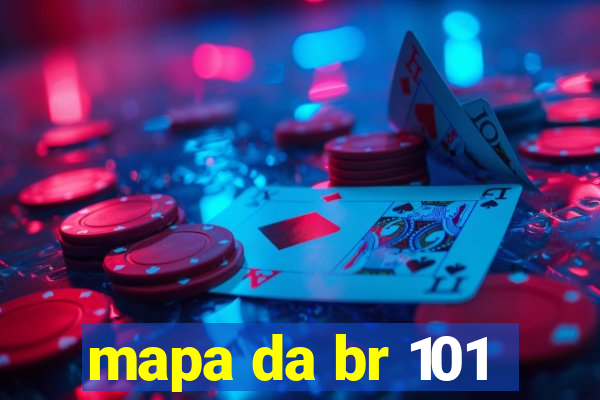 mapa da br 101