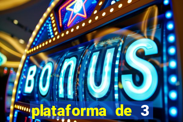 plataforma de 3 reais jogo