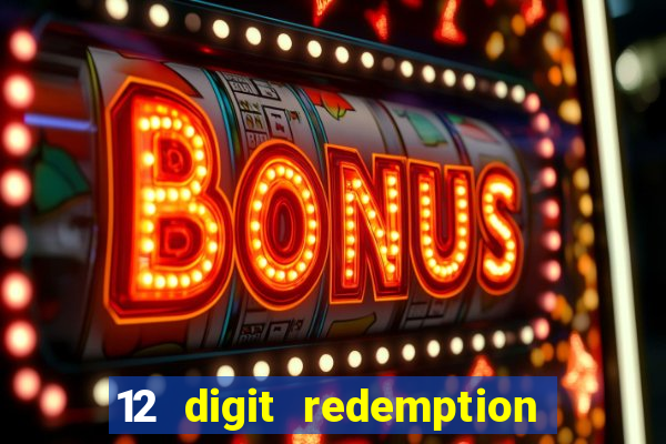 12 digit redemption code for golden hearts casino