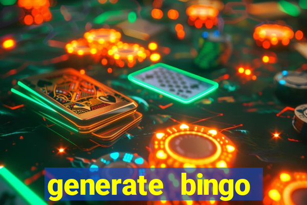 generate bingo cards with pictures