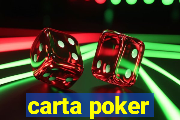 carta poker