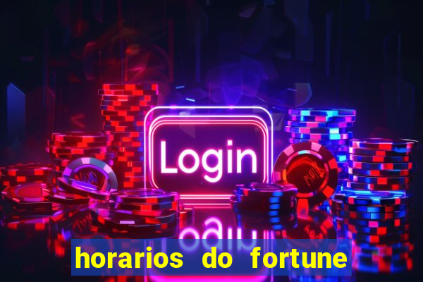 horarios do fortune tiger hoje