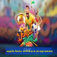 apple beta software programme