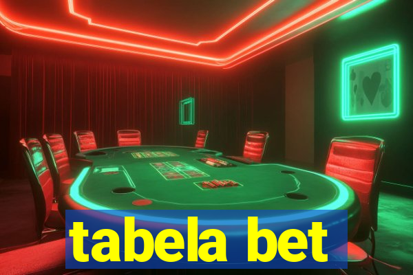 tabela bet