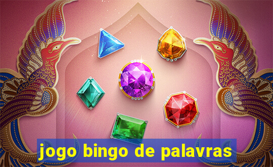 jogo bingo de palavras