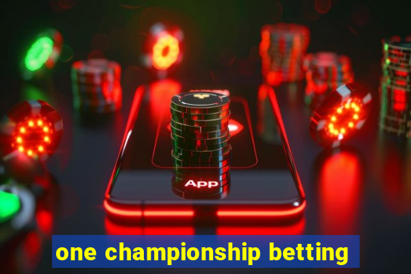 one championship betting