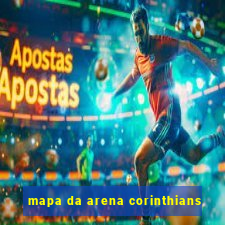 mapa da arena corinthians