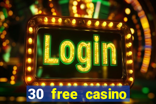 30 free casino bonus no deposit