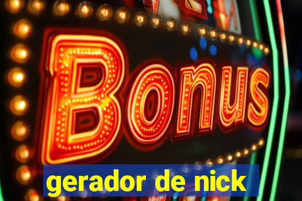 gerador de nick