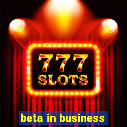 beta in business