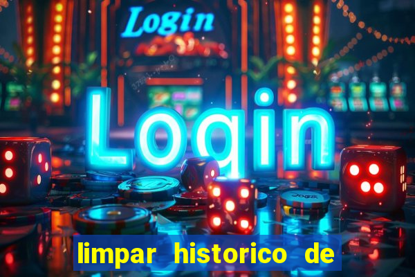 limpar historico de apostas bet365