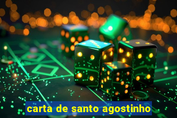 carta de santo agostinho