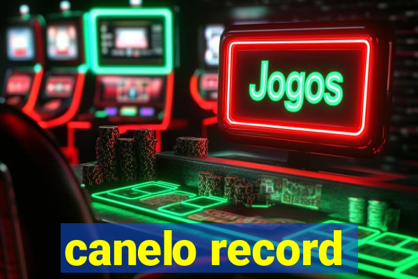 canelo record