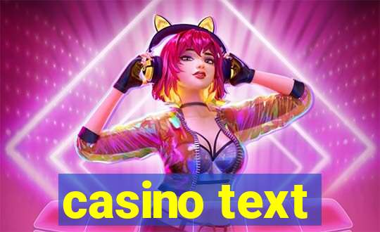 casino text