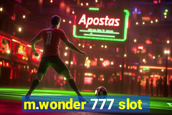 m.wonder 777 slot