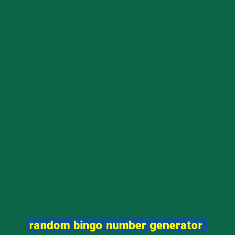 random bingo number generator