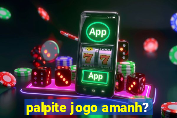 palpite jogo amanh?