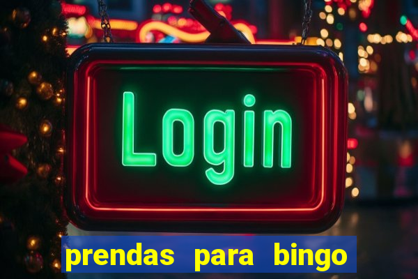 prendas para bingo de natal