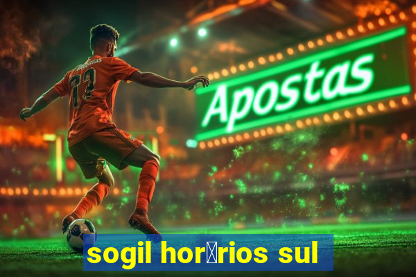 sogil hor谩rios sul