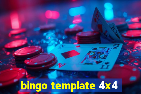 bingo template 4x4