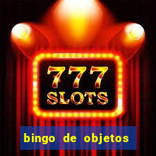 bingo de objetos para imprimir