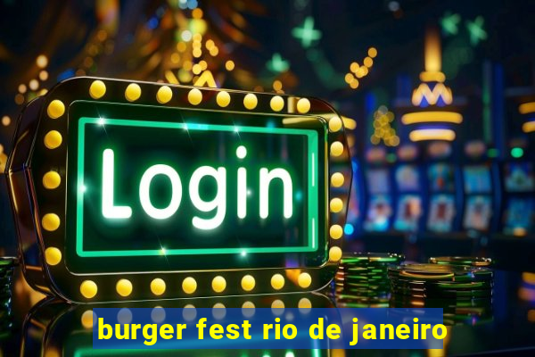 burger fest rio de janeiro