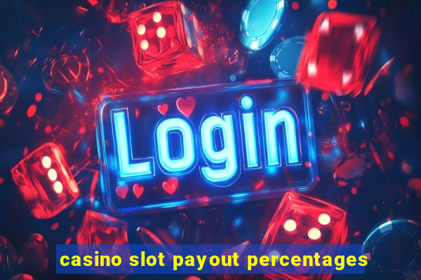 casino slot payout percentages