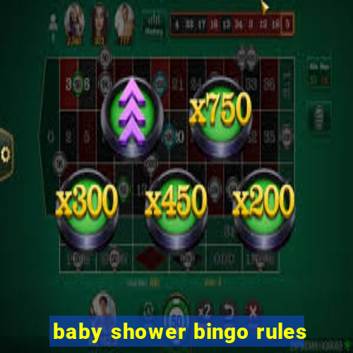 baby shower bingo rules