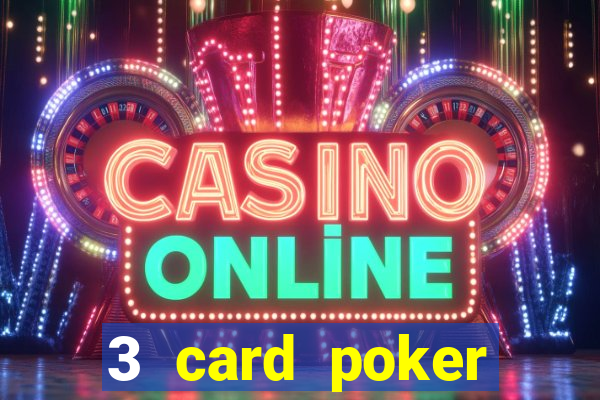 3 card poker casino game