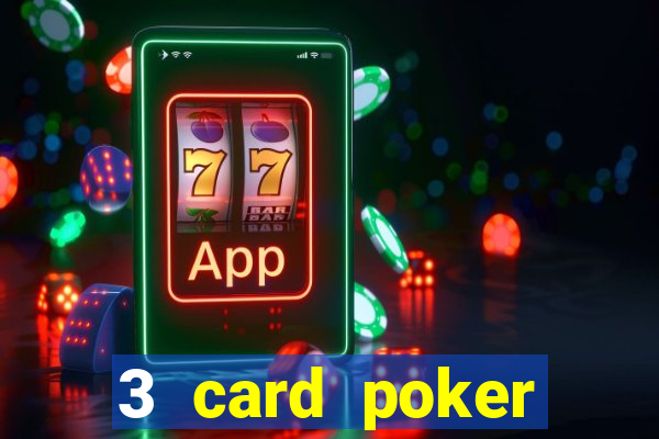 3 card poker casino game