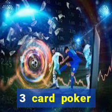 3 card poker casino game