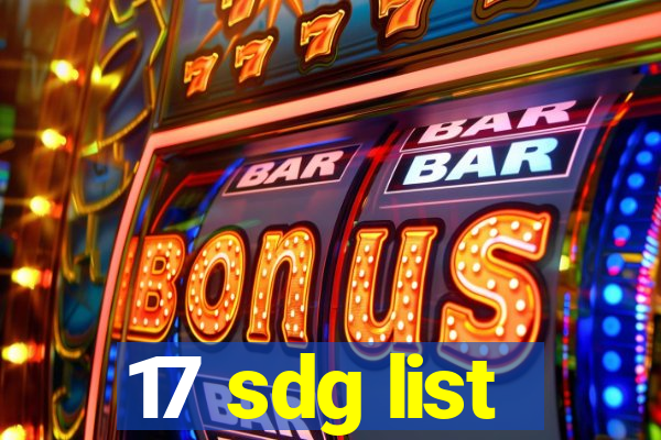 17 sdg list