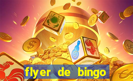 flyer de bingo para editar