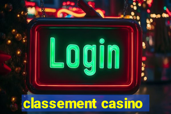 classement casino