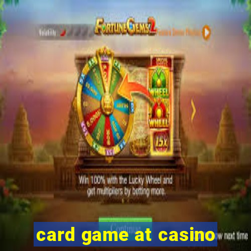 card game at casino