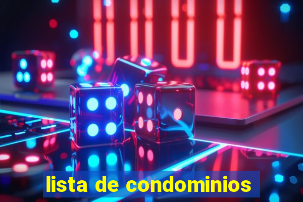 lista de condominios